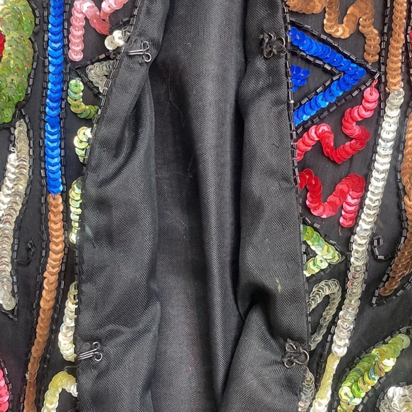 Vintage Jakelin Designs Sequin Silk Jacket - Picture 8 of 16